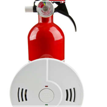 fire extinguisher and smoke alarm 