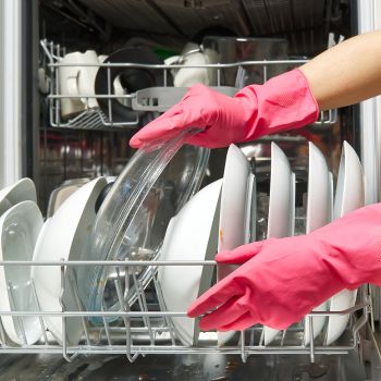 fully loaded dishwasher